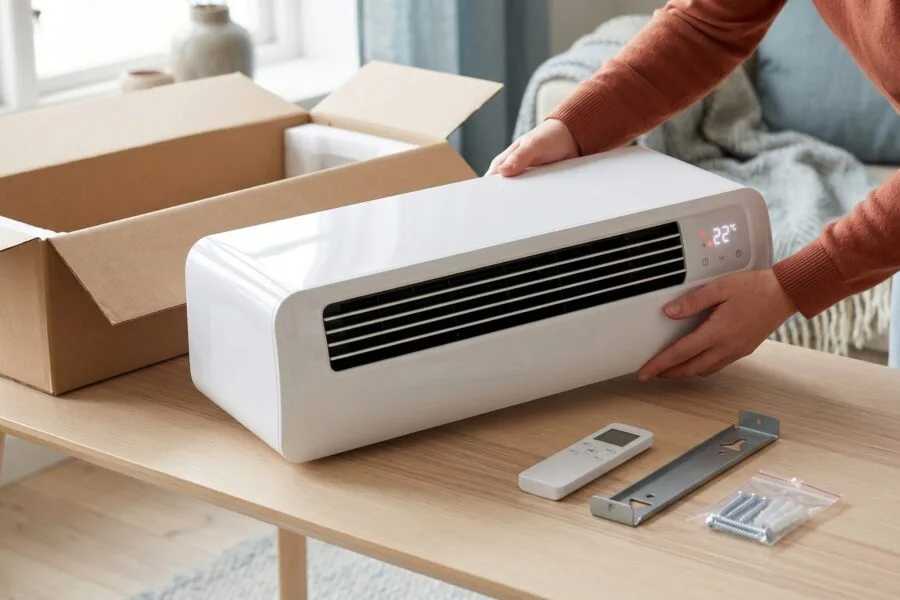 EpiCooler climatiseur portable dans un salon moderne
